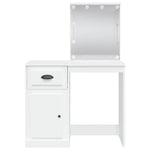 HKH Toucador com Luzes LED - 90x42x132,5 Cm - Branco