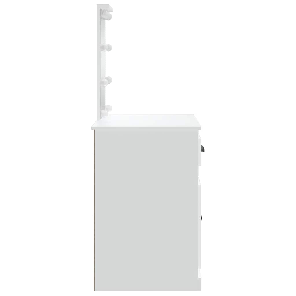 HKH Toucador com Luzes LED - 90x42x132,5 Cm - Branco
