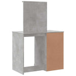 HKH Toucador com Luzes LED em Cimento - 90x42x132,5 Cm - Cinzento