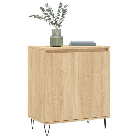 HKH Aparador Moderno em derivados de Madeira, Ferro 60 X 35 X 70 Cm - Carvalho Sonoma