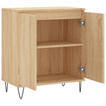 HKH Aparador Moderno en derivados de Madera, Hierro 60 X 35 X 70 Cm - Roble Sonoma