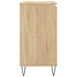 HKH Aparador Moderno en derivados de Madera, Hierro 60 X 35 X 70 Cm - Roble Sonoma