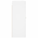 HKH Armario alto de pared en derivados de madera, cristal 69,5 X 34 X 90 Cm - Blanco