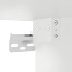 HKH Armario alto de pared en derivados de madera, cristal 69,5 X 34 X 90 Cm - Blanco