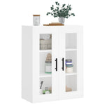HKH Armário de Parede Alto em derivados de Madeira, Vidro 69,5 X 34 X 90 Cm - Branco