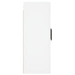 HKH Armário de Parede Alto em derivados de Madeira, Vidro 69,5 X 34 X 90 Cm - Branco