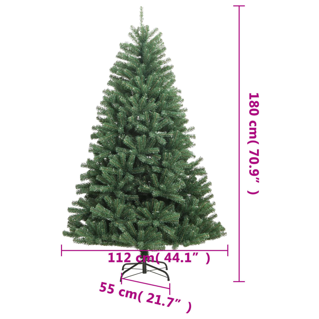 HKH Árvore de Natal Artificial Articulada com Suporte - Verde