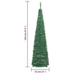 HKH Árvore de Natal Artificial Pop - Up com 50 Luzes LED - Verde