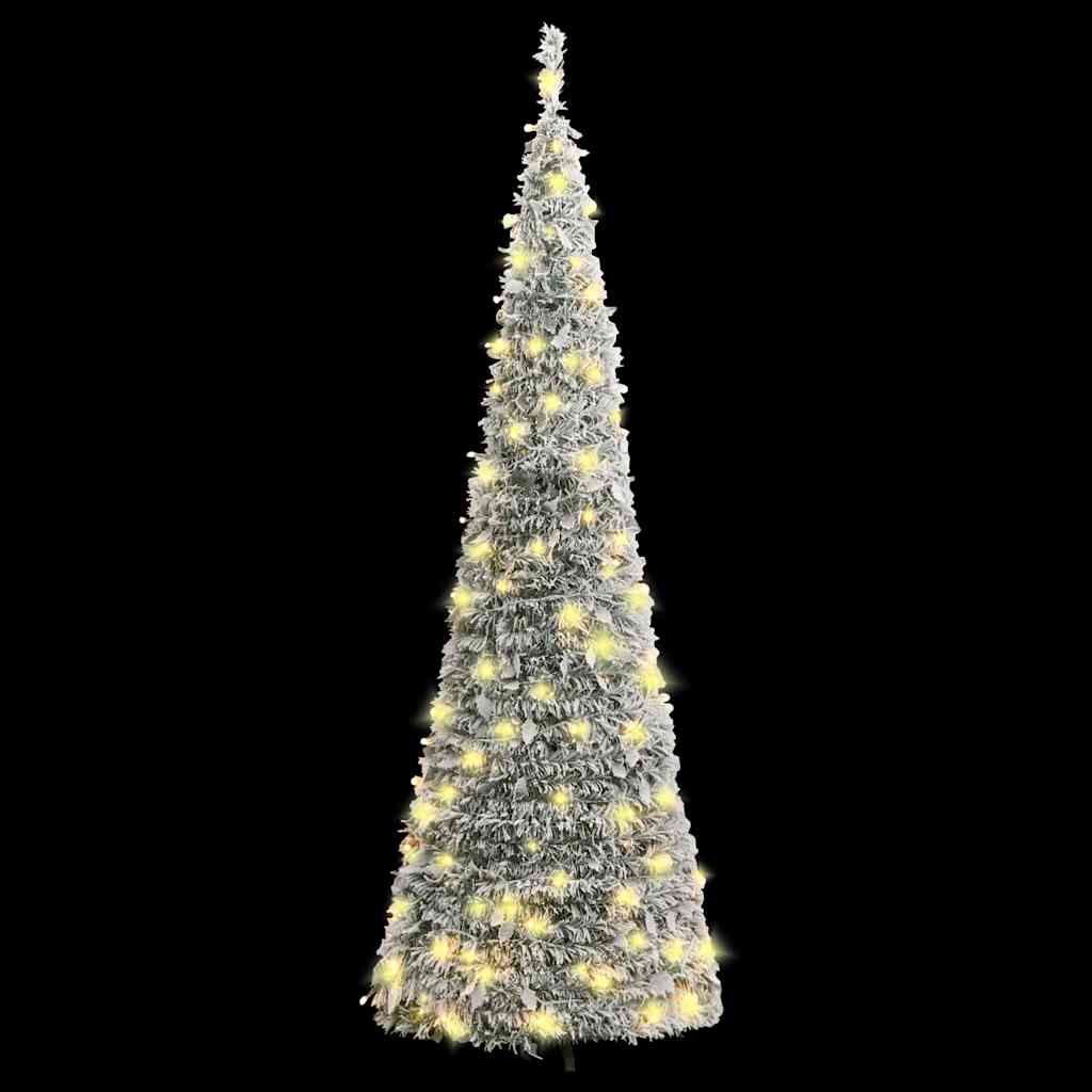 HKH Árvore de Natal Artificial Pop - Up com 50 Luzes LED e Neve