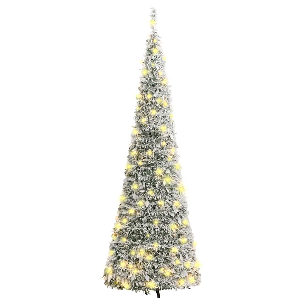 HKH Árvore de Natal Artificial Pop - Up com 50 Luzes LED e Neve
