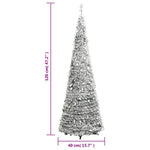 HKH Árvore de Natal Artificial Pop - Up com 50 Luzes LED e Neve