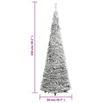 HKH Árvore de Natal Artificial Pop - Up com 100 Luzes LED e Neve
