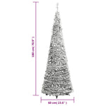 HKH Árvore de Natal Artificial Pop - Up com 150 Luzes LED e Neve