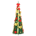 HKH Árvore de Natal Artificial Pop - Up com 50 Luzes LED - Verde
