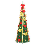 HKH Árvore de Natal Artificial Pop - Up com 100 Luzes LED - Verde