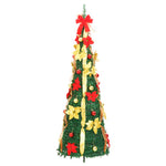 HKH Árvore de Natal Artificial Pop - Up com 150 Luzes LED - Verde