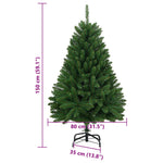 HKH Árvore de Natal Artificial Articulada com Suporte - Verde