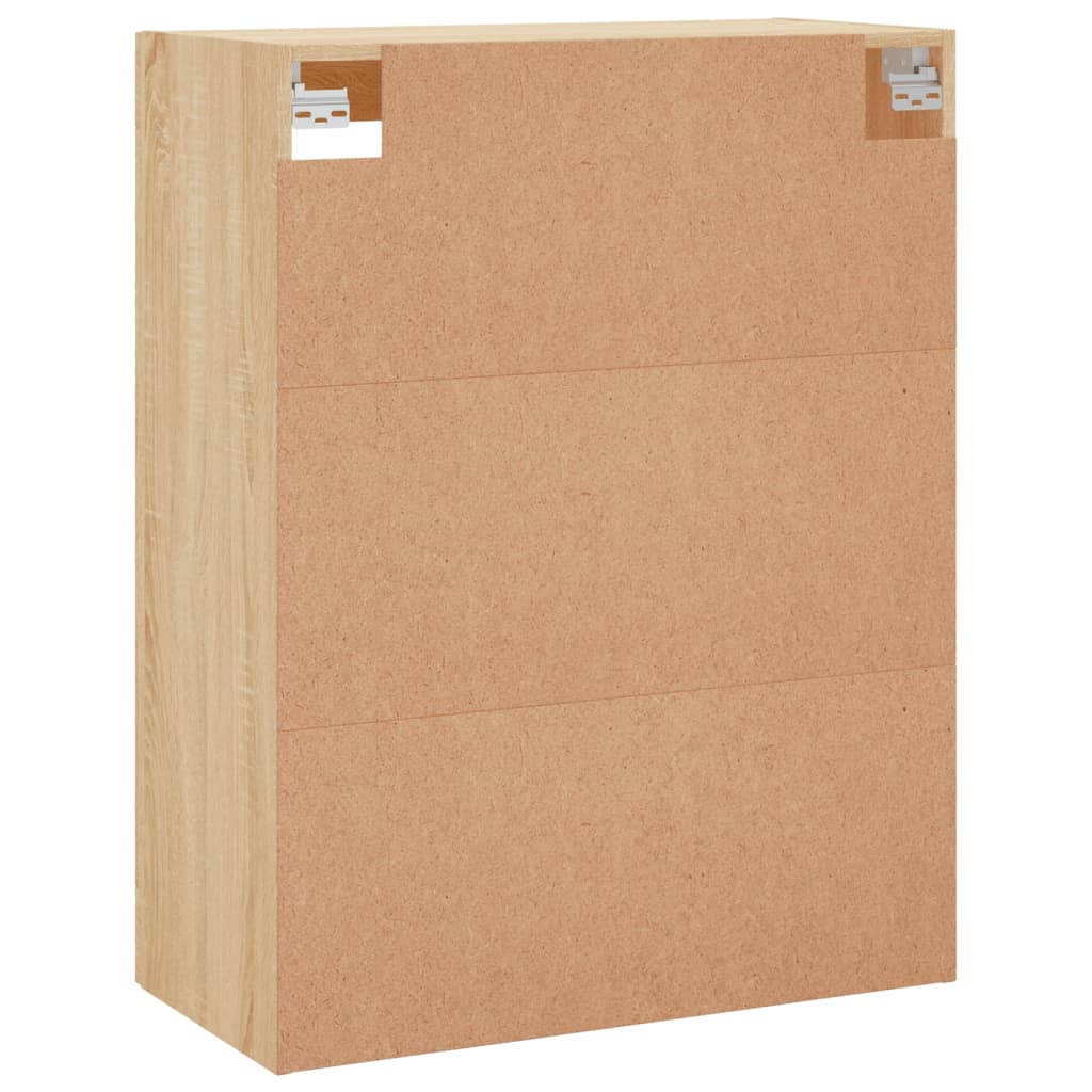 HKH Móveis de Parede 2 Peças Alto em derivados de Madeira, Vidro 69,5 X 34 X 90 Cm - Carvalho Sonoma