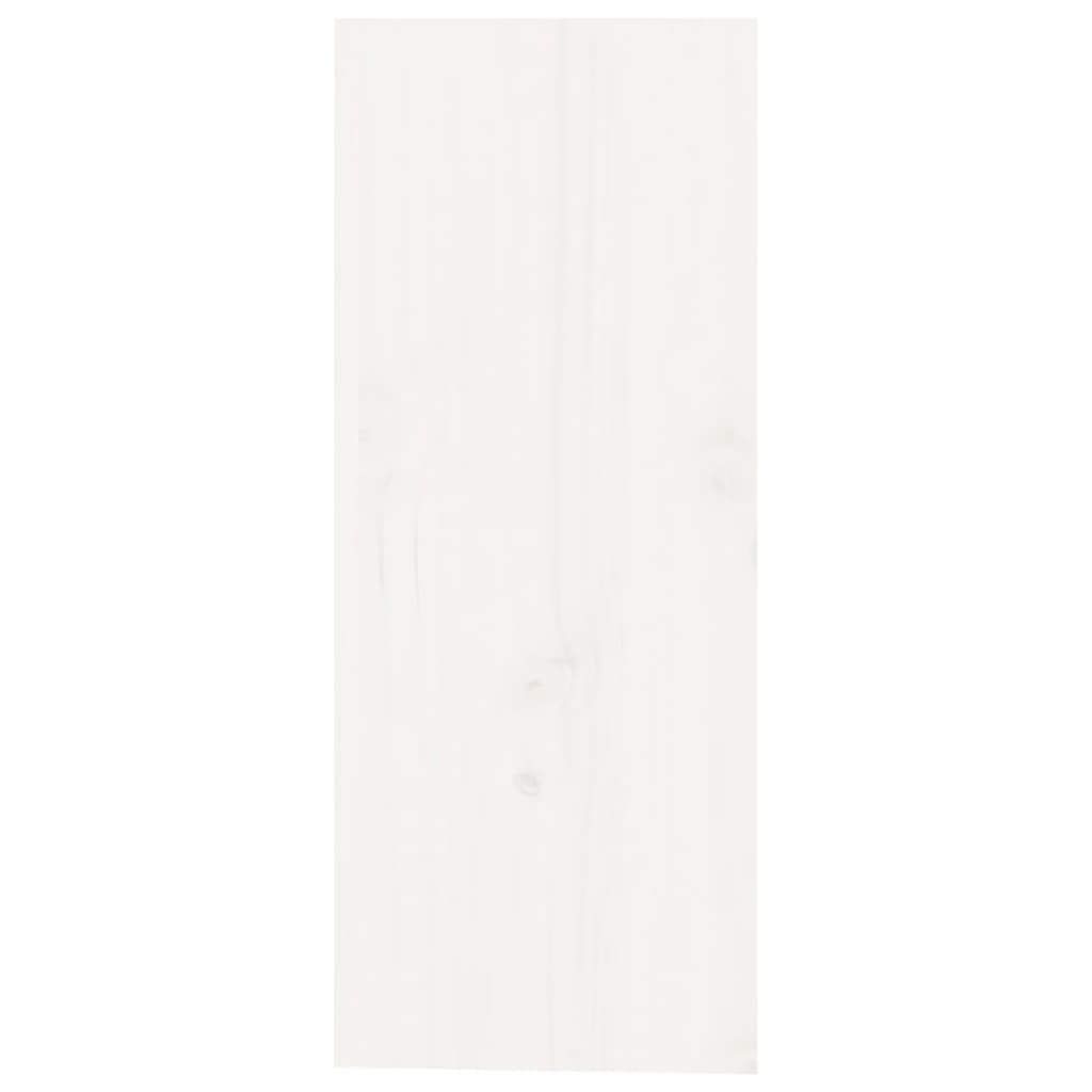 HKH Botellero de madera maciza de pino - 62x25x62 cm - Blanco