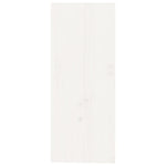HKH Botellero de madera maciza de pino - 62x25x62 cm - Blanco