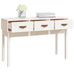 Mesa auxiliar HKH de pino macizo - Blanco