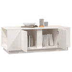 HKH Mesa de Centro Pinho Maciço - Branco