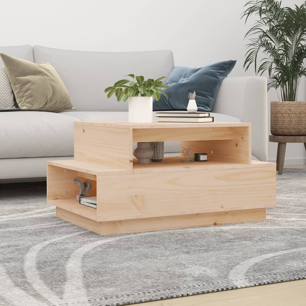 HKH Mesa de Centro en Madera de Pino Maciza