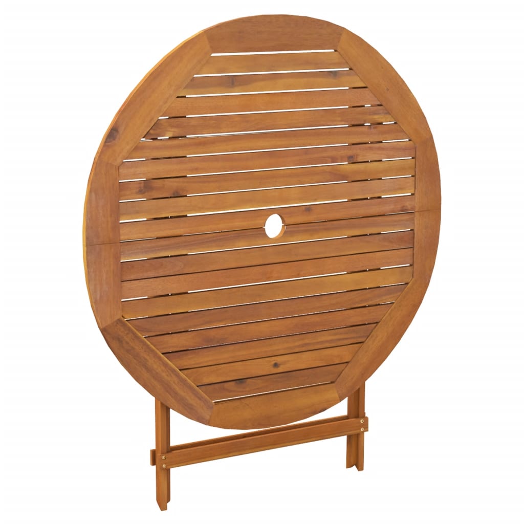 HKH Conjunto de Jantar P/ Jardim 5 Pcs Madeira de Acácia Maciça - Marrom