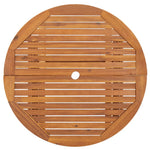 HKH Conjunto de Jantar P/ Jardim 5 Pcs Madeira de Acácia Maciça - Marrom