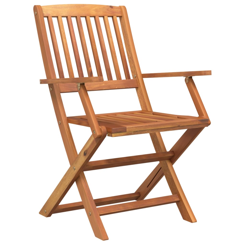 HKH Conjunto de Jantar P/ Jardim 5 Pcs Madeira de Acácia Maciça - Marrom