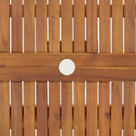 HKH Conjunto de Jantar P/ Jardim 5 Pcs Madeira de Acácia Maciça - Marrom