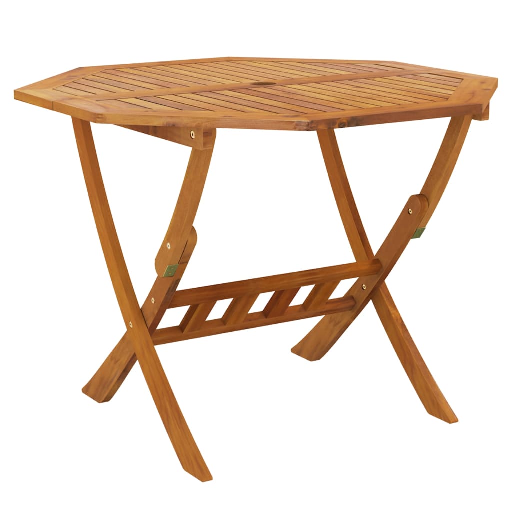 HKH Conjunto de Jantar P/ Jardim 5 Pcs Madeira de Acácia Maciça - Marrom