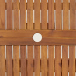 HKH Conjunto de Jantar P/ Jardim 5 Pcs Madeira de Acácia Maciça - Marrom