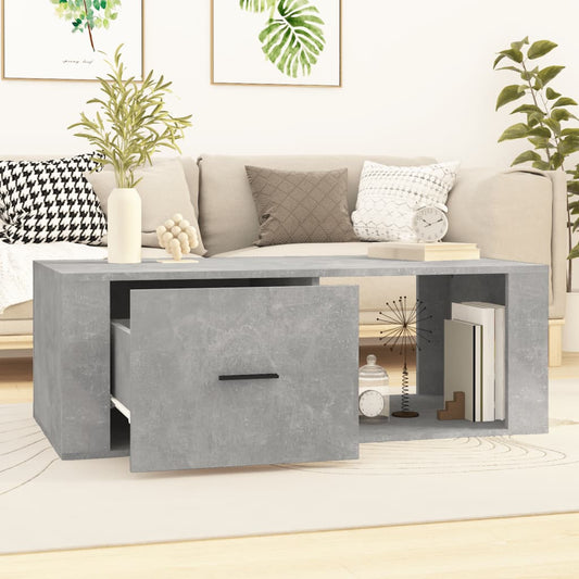 Mesa de centro HKH de aglomerado de madera gris cemento