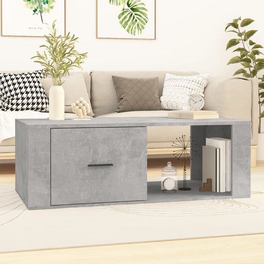 Mesa de centro HKH de aglomerado de madera gris cemento