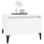 HKH Set de 2 Mesas Auxiliares de Madera Contrachapada - Blanco