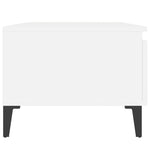 HKH Set de 2 Mesas Auxiliares de Madera Contrachapada - Blanco