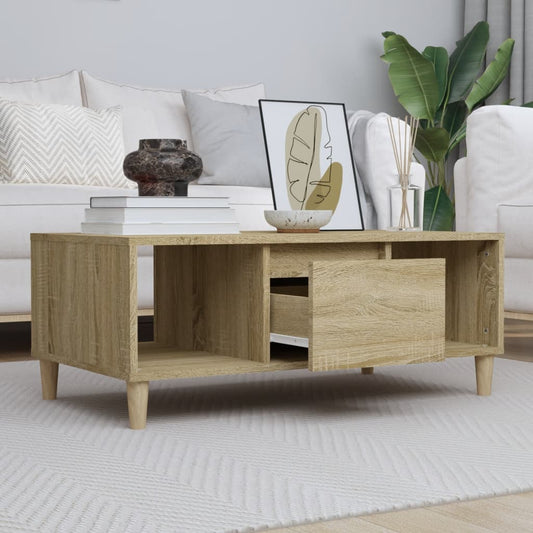 Mesa de centro HKH en derivados de madera Roble Sonoma