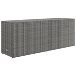 HKH Armario de Almacenamiento de Jardín de Ratán PE - 198x55,5x80 Cm - Gris