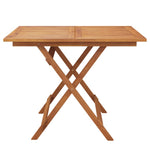 HKH Mesa de Jardim Dobrável 90x90x75 Cm Madeira de Acácia Maciça - Marrom
