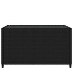 HKH Mesa de Centro para Jardim Quadrada 50x50x30 Cm Vime Pe - Preto