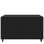 HKH Mesa de Centro para Jardim Quadrada 50x50x30 Cm Vime Pe - Preto