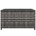 HKH Mesa de Centro para Jardim Quadrada 50x50x30cm Vime Pe - Cinzento