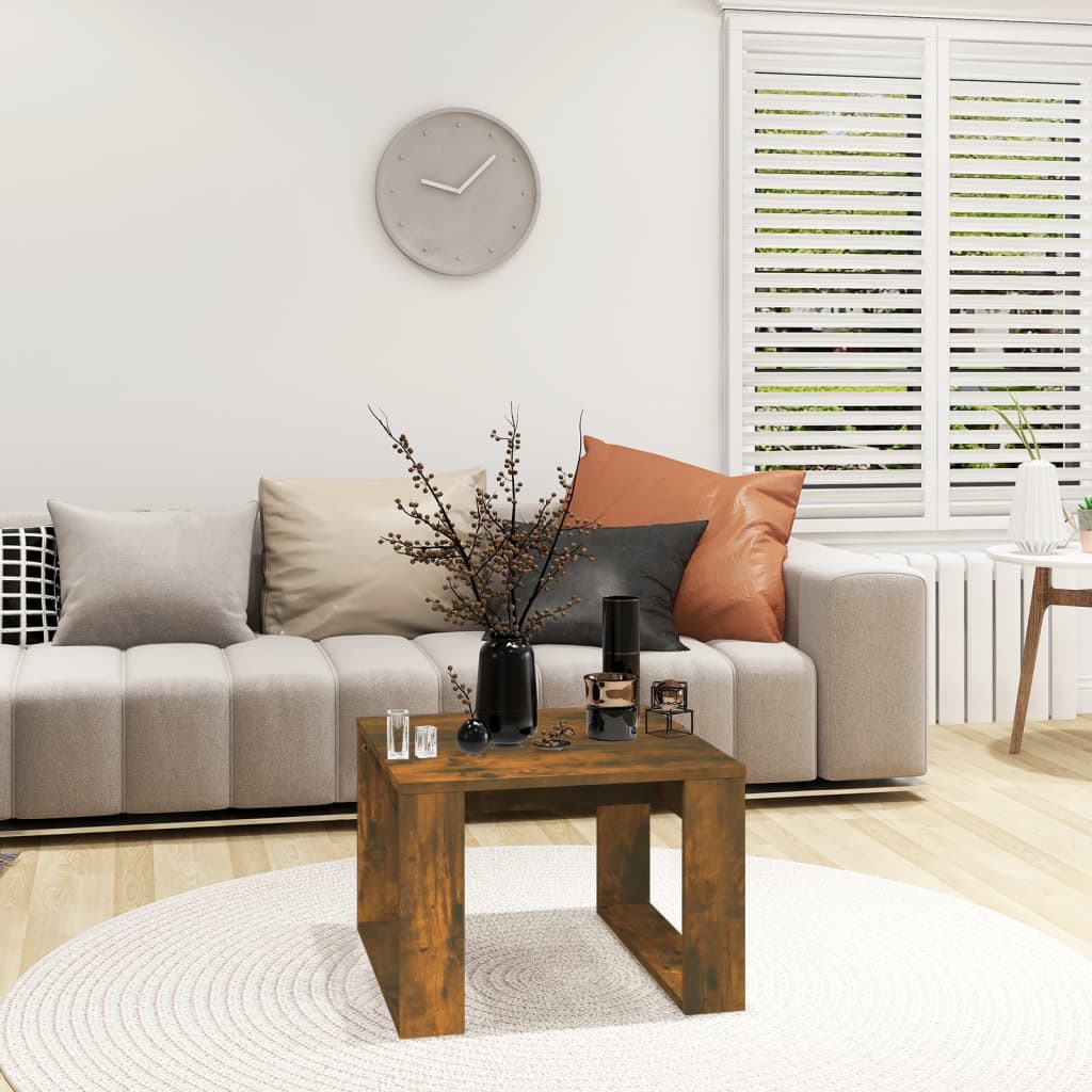 Mesa Auxiliar HKH de Madera Contrachapada Roble Ahumado