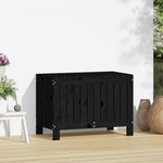 HKH Caixa De Arrumação Jardim 76x42, Pinho Maciço - Preto