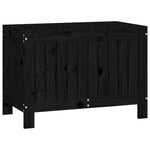HKH Caixa De Arrumação Jardim 76x42, Pinho Maciço - Preto