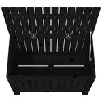 HKH Caixa De Arrumação Jardim 76x42, Pinho Maciço - Preto