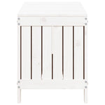 HKH Caixa De Arrumação Jardim 108x42, Pinho Maciço - Branco