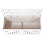 HKH Caixa De Arrumação Jardim 108x42, Pinho Maciço - Branco
