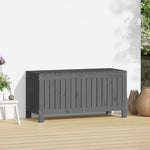 HKH Caixa De Arrumação Jardim 108x42, Pinho Maciço - Cinzento